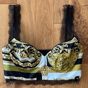 Versace Bralette Crop Top perfect condition